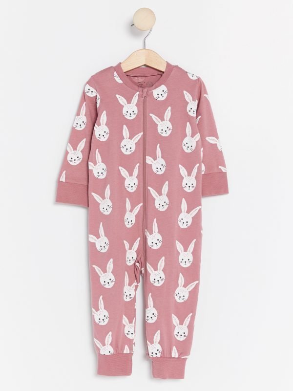 Lindex Pyjama Jossa Painatus Liila