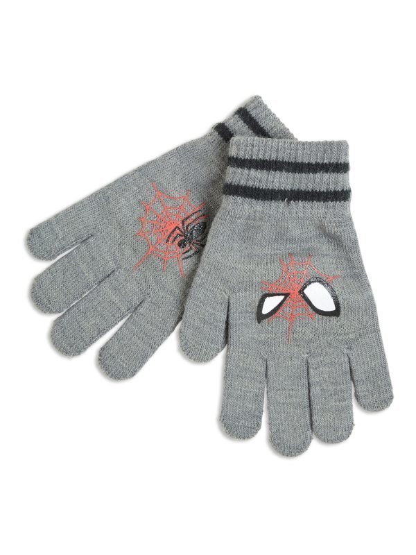 Lindex Spider Man Hanskat Harmaa