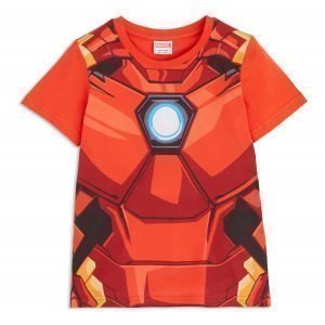 Lindex T-Paita Jossa Iron Man Painatus Punainen