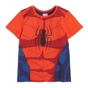 Lindex T-Paita Jossa Spider Man Painatus Sininen