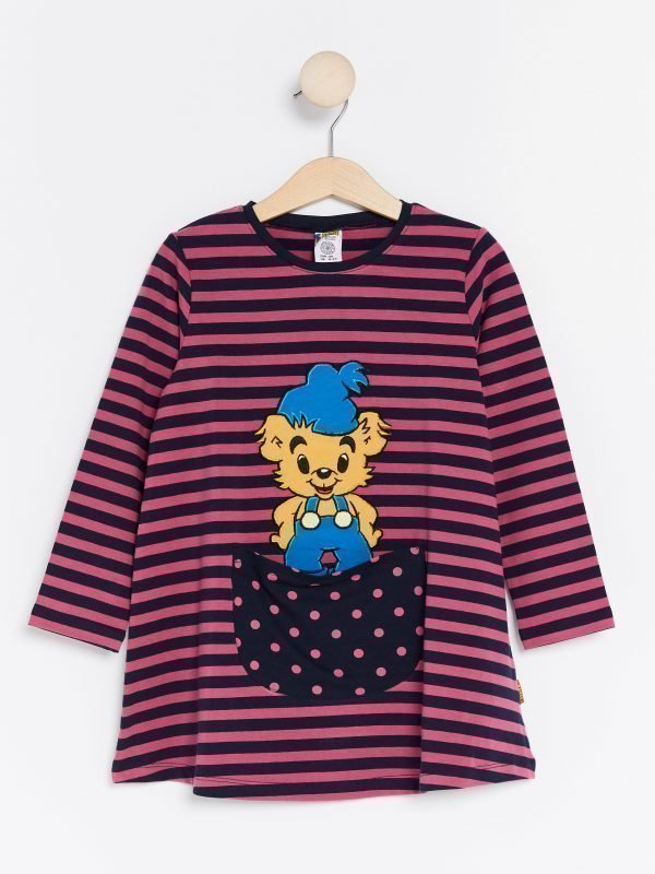 Lindex Tunika Jossa Bamse Kuvio Vaaleanpunainen