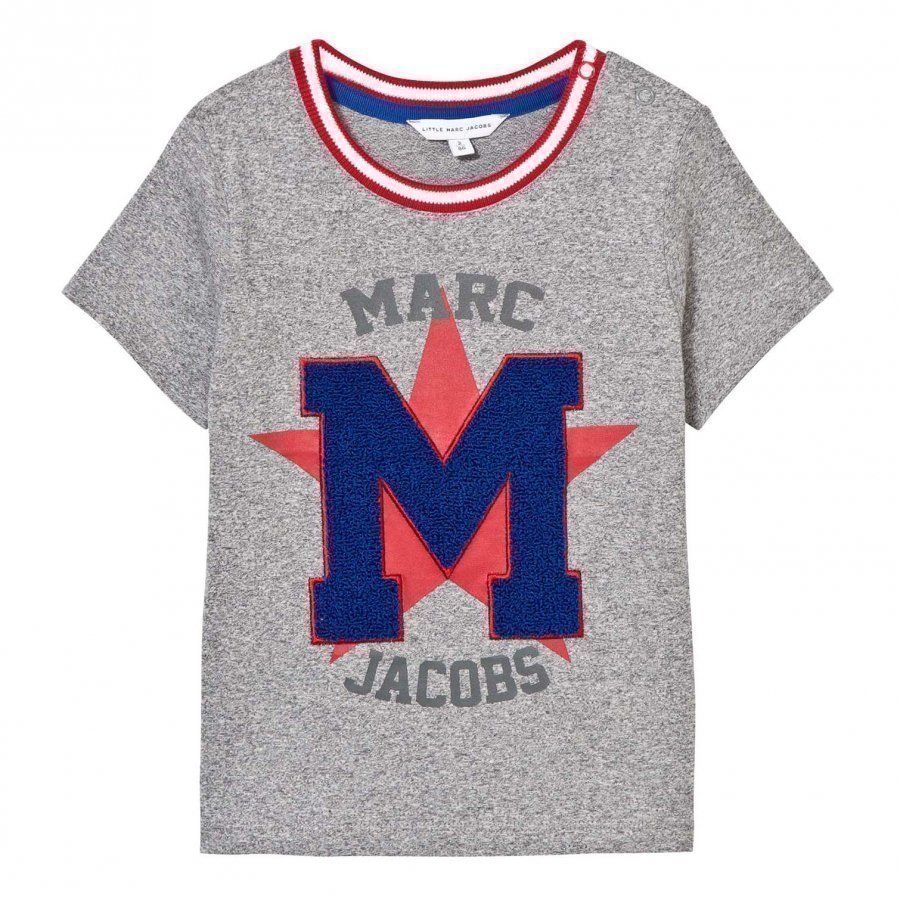 Little Marc Jacobs Grey Chenille Tee T-Paita