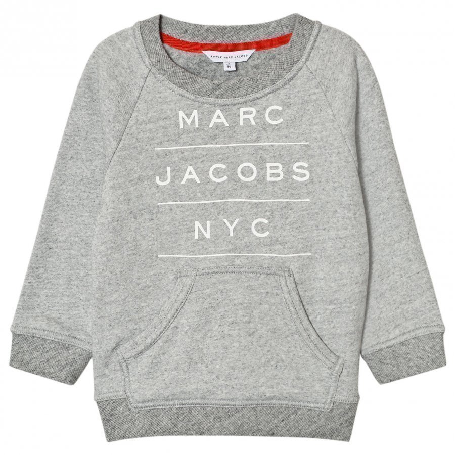 Little Marc Jacobs Grey Marl Branded Sweatshirt Oloasun Paita