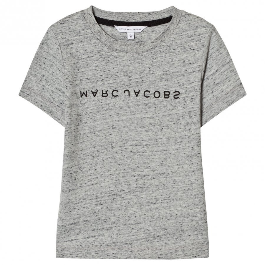 Little Marc Jacobs Grey Marl Branded Tee T-Paita