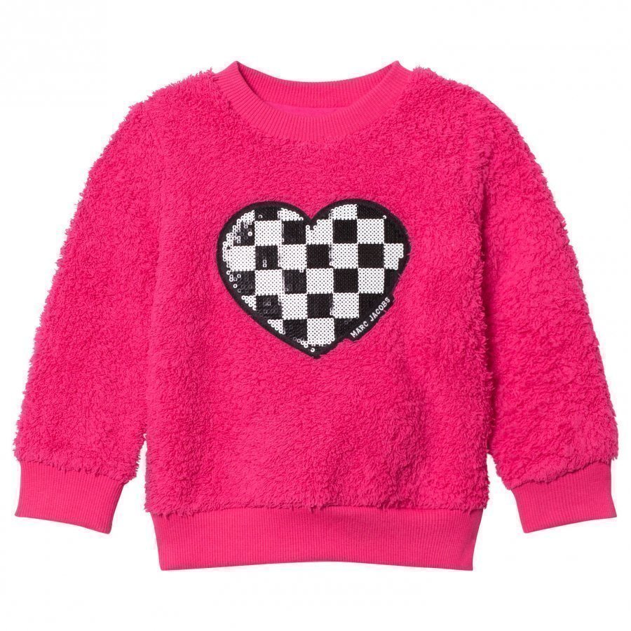 Little Marc Jacobs Pink Sequin Furry Sweater Oloasun Paita