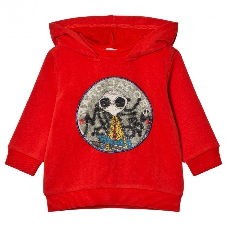 Little Marc Jacobs Red Mr Marc Hoodie Huppari