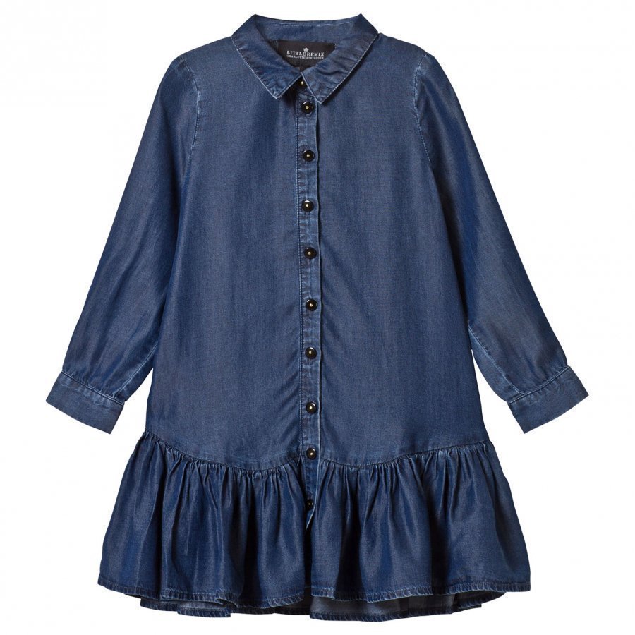 Little Remix Jr Gwen Shirtdress Medium Denim Mekko