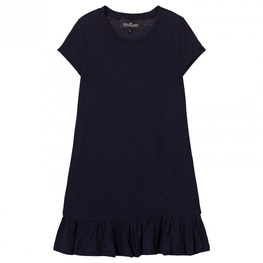 Little Remix Jr New Blos Ruffle Dress Navy Mekko