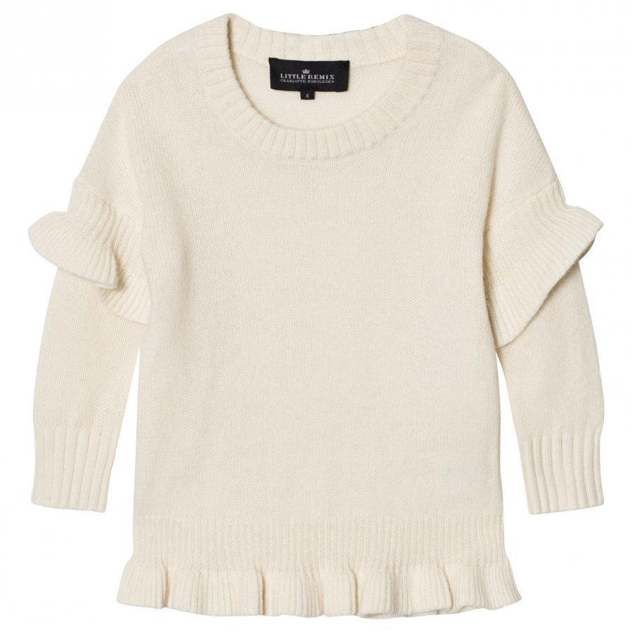 Little Remix Jr Sydni Ruffle Sweater Ivory Oloasun Paita