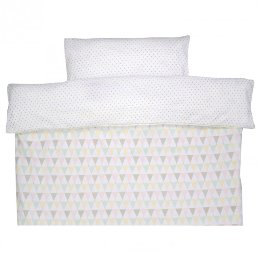 Littleheart Baby Cot Bedding Confetti Pastel Pussilakanasetti