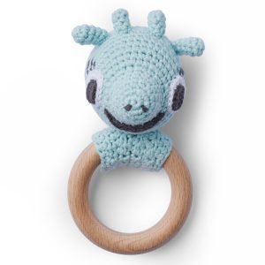 Littlephant Giraffe Crochet Helistin Sininen