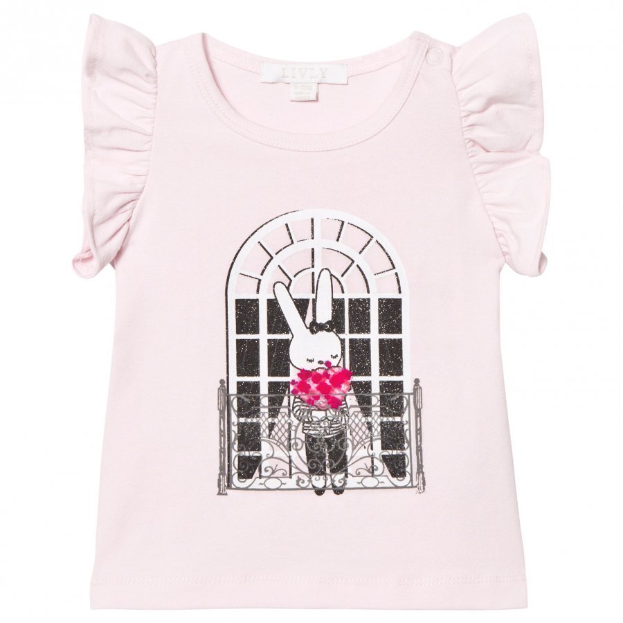 Livly Angel Sleeve Top Pink French Window Pitkähihainen T-Paita