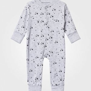 Livly Baby One-Piece Melange Grey/Black Stars Body