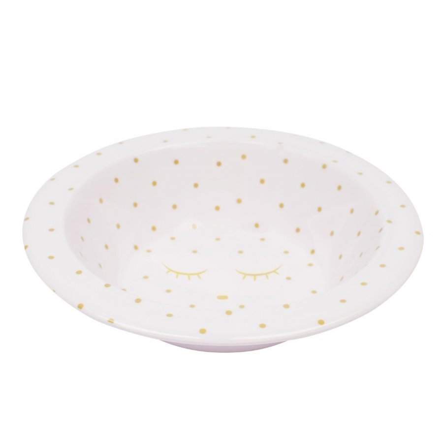 Livly Bowl Pink/ Gold Dots Lounasrasia