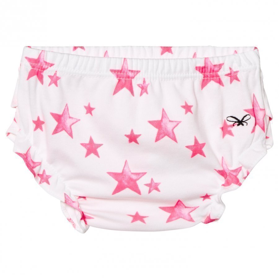 Livly Ruffled Bloomers Hot Pink Stars Vauvan Alushousut