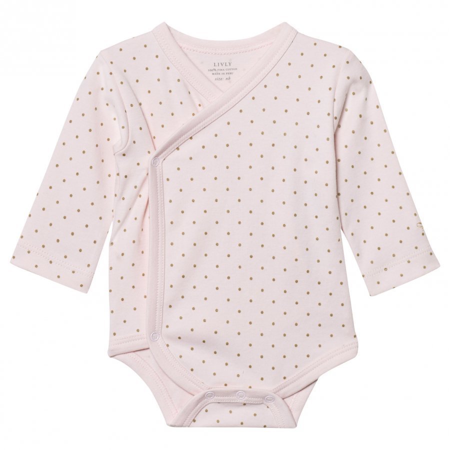 Livly Saturday Crossed Body Baby Pink/Gold Dots Body