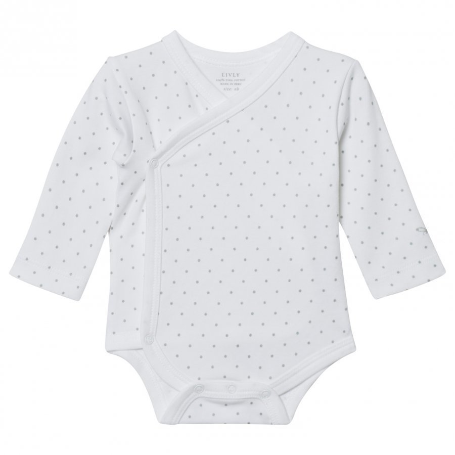 Livly Saturday Crossed Body White/Silver Dots Body