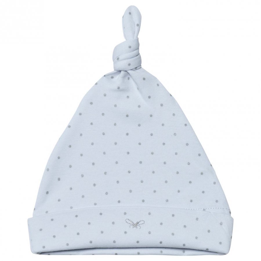 Livly Saturday Tossie Hat Baby Blue/Silver Dots Hattu Huivi Ja Hanskat Setti