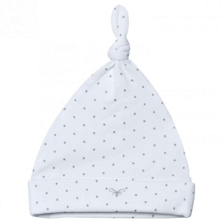 Livly Saturday Tossie Hat White/Silver Dots Hattu Huivi Ja Hanskat Setti