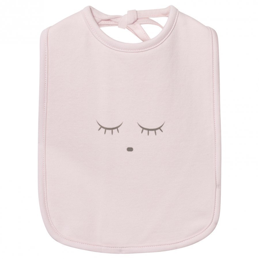 Livly Sleeping Cutie Tie Bib Pink/Grey Ruokalappu