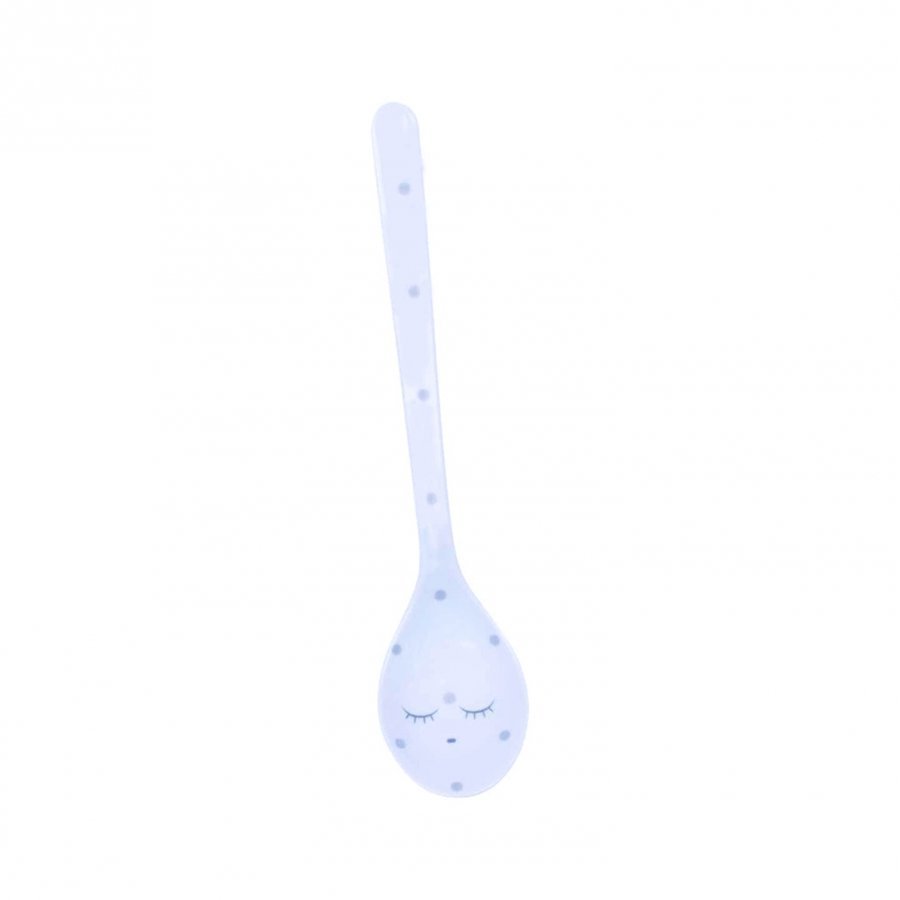 Livly Spoon Baby Blue/Silver Dots Lounasrasia