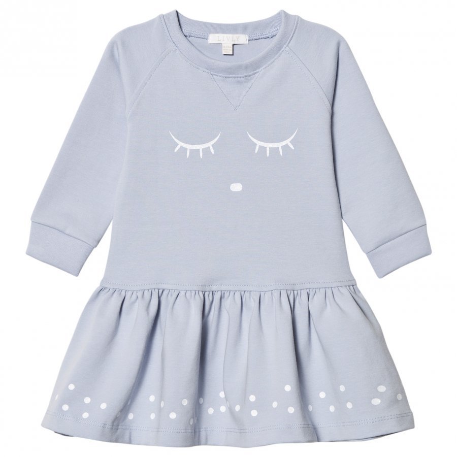 Livly Sweatshirt Dress Blue Sleeping Cutie Mekko