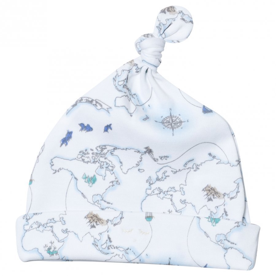 Livly Tossie Hat Blue World Map Pipo