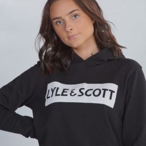 Lyle & Scott Block Logo Oth Hoody Fleece Huppari Musta