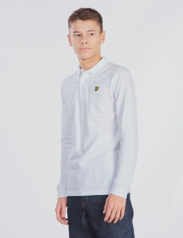 Lyle & Scott Classic L/S Polo Pikee Valkoinen