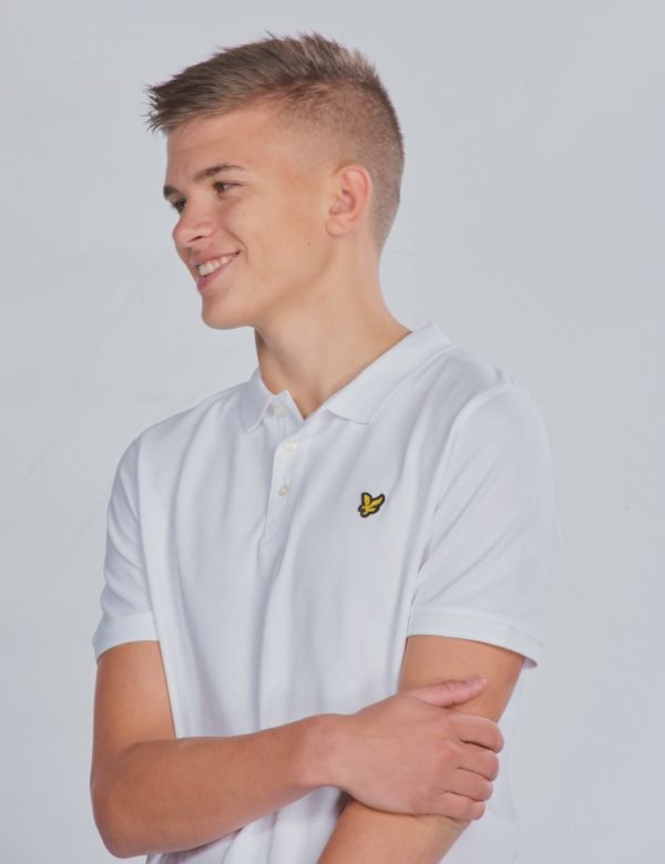 Lyle & Scott Classic Polo Shirt Pikee Valkoinen