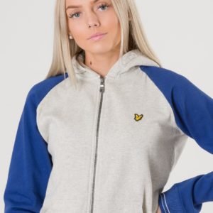 Lyle & Scott Colour Block Zip Through Hoody Huppari Harmaa