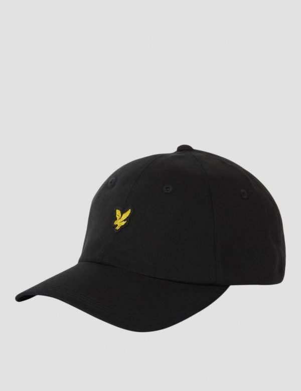 Lyle & Scott Cotton Twill Baseball Cap Lippis Musta