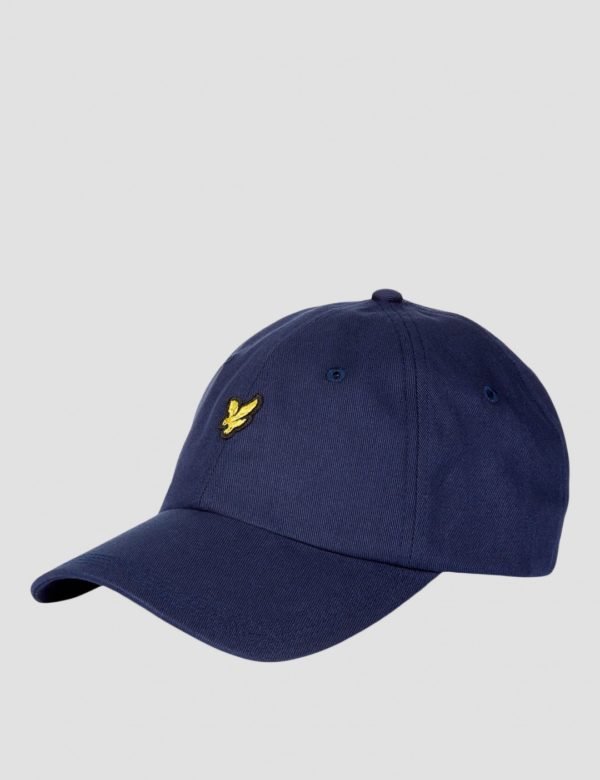 Lyle & Scott Cotton Twill Baseball Cap Lippis Sininen