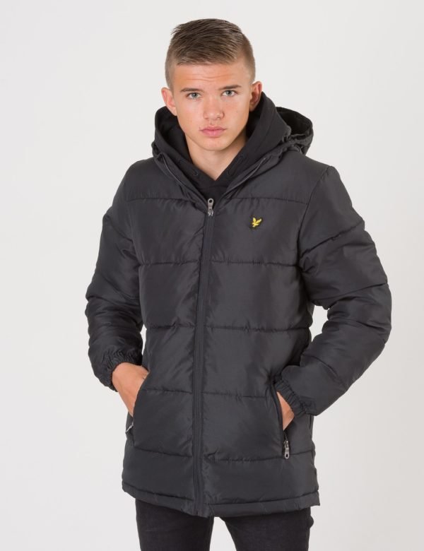 Lyle & Scott Down Puffa Coat Takki Musta