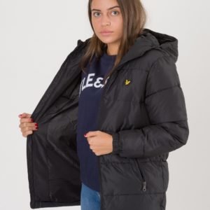 Lyle & Scott Down Puffa Coat Takki Musta