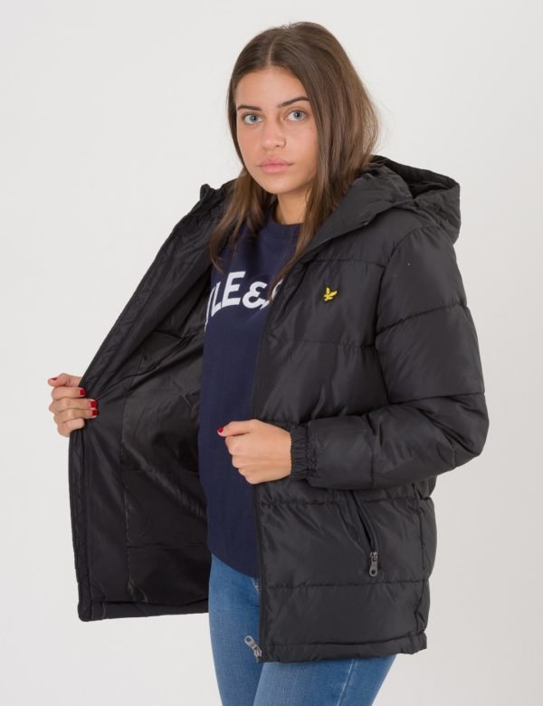 Lyle & Scott Down Puffa Coat Takki Musta