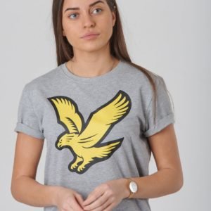 Lyle & Scott Eagle Logo T Shirt T-Paita Harmaa