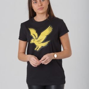 Lyle & Scott Eagle Logo T Shirt T-Paita Musta