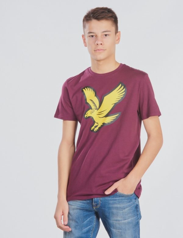 Lyle & Scott Eagle Logo T Shirt T-Paita Punainen