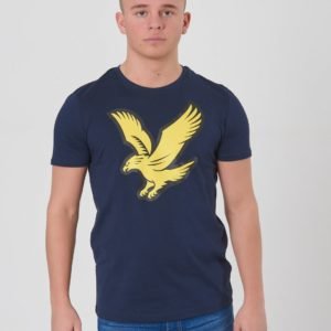 Lyle & Scott Eagle Logo T Shirt T-Paita Sininen