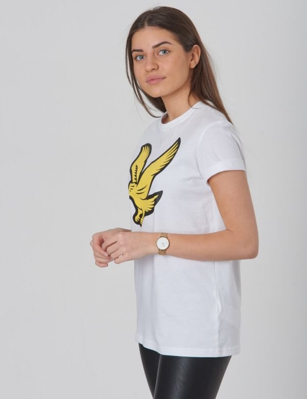 Lyle & Scott Eagle Logo T Shirt T-Paita Valkoinen