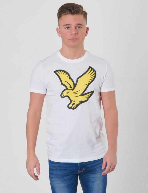 Lyle & Scott Eagle Logo T Shirt T-Paita Valkoinen