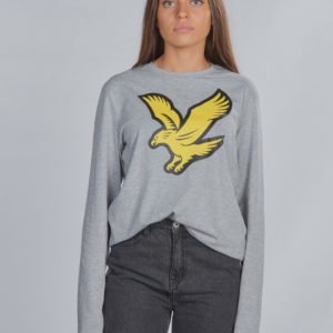 Lyle & Scott L/S Eagle Logo T Shirt T-Paita Harmaa