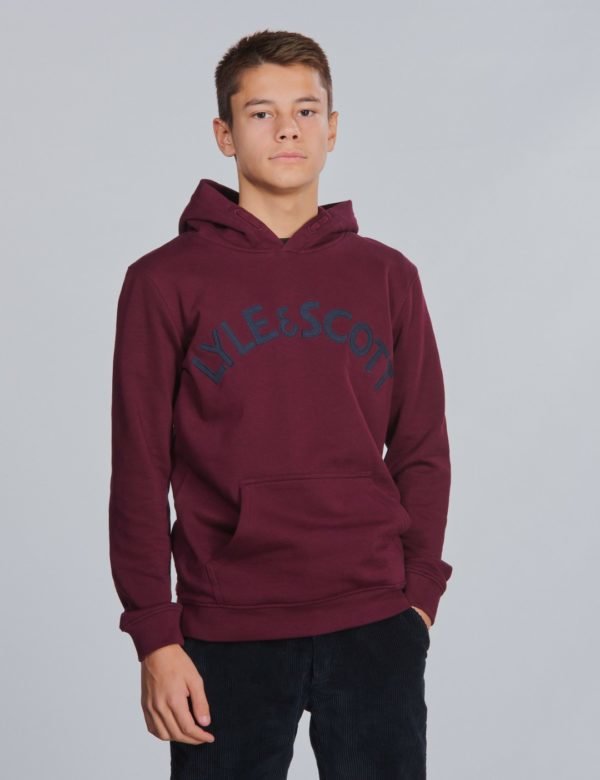 Lyle & Scott L&S Logo Oth Hoodie Huppari Punainen