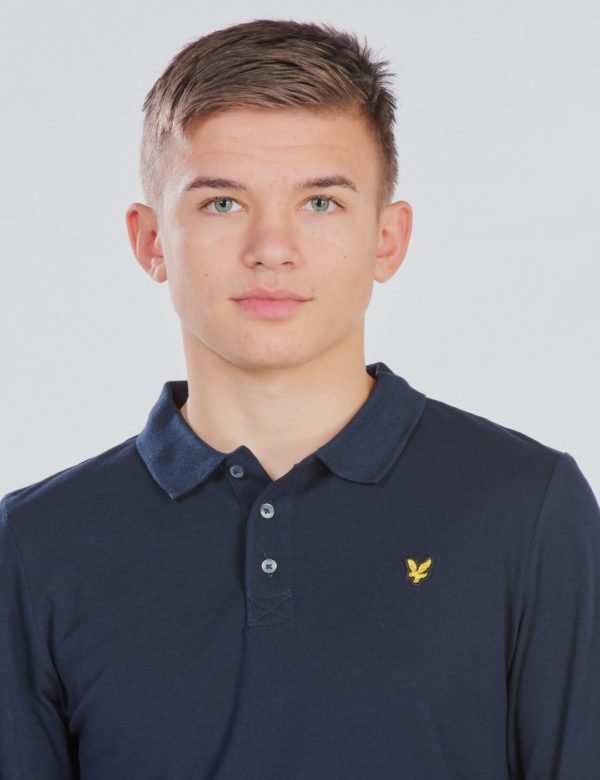 Lyle & Scott L/Slv Polo Pikee Sininen