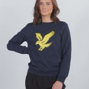 Lyle & Scott Logo Crew Lb Neule Sininen