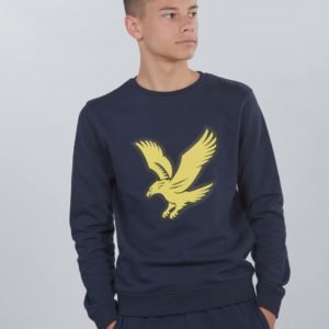 Lyle & Scott Logo Crew Lb Neule Sininen