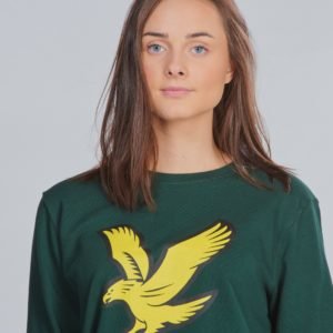 Lyle & Scott Logo Crew Lb Neule Vihreä