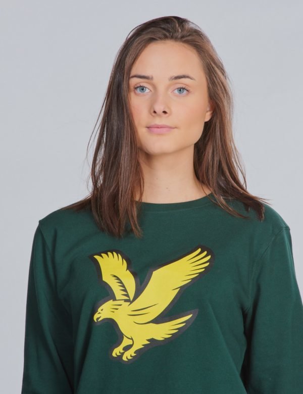 Lyle & Scott Logo Crew Lb Neule Vihreä