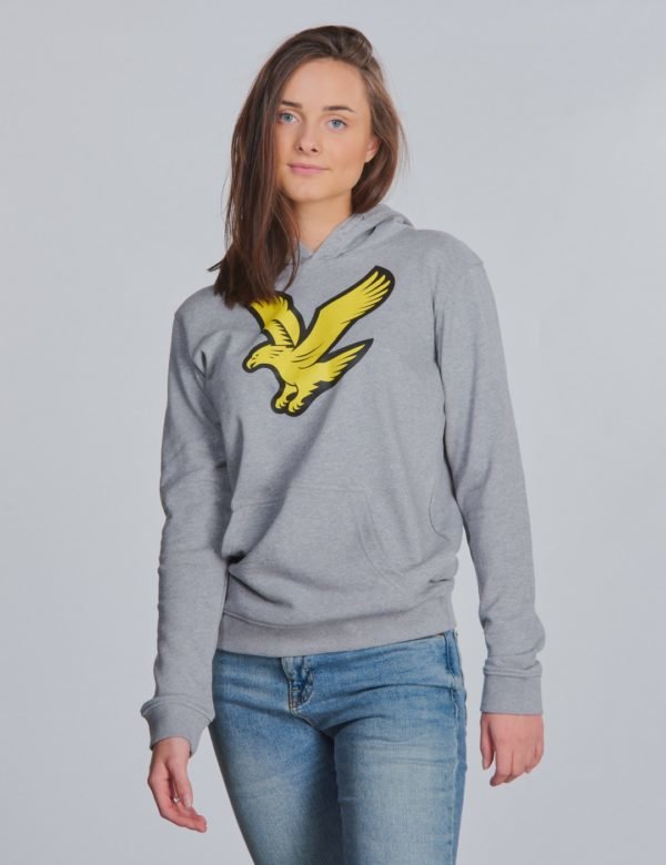 Lyle & Scott Logo Hoody Fleece Huppari Harmaa